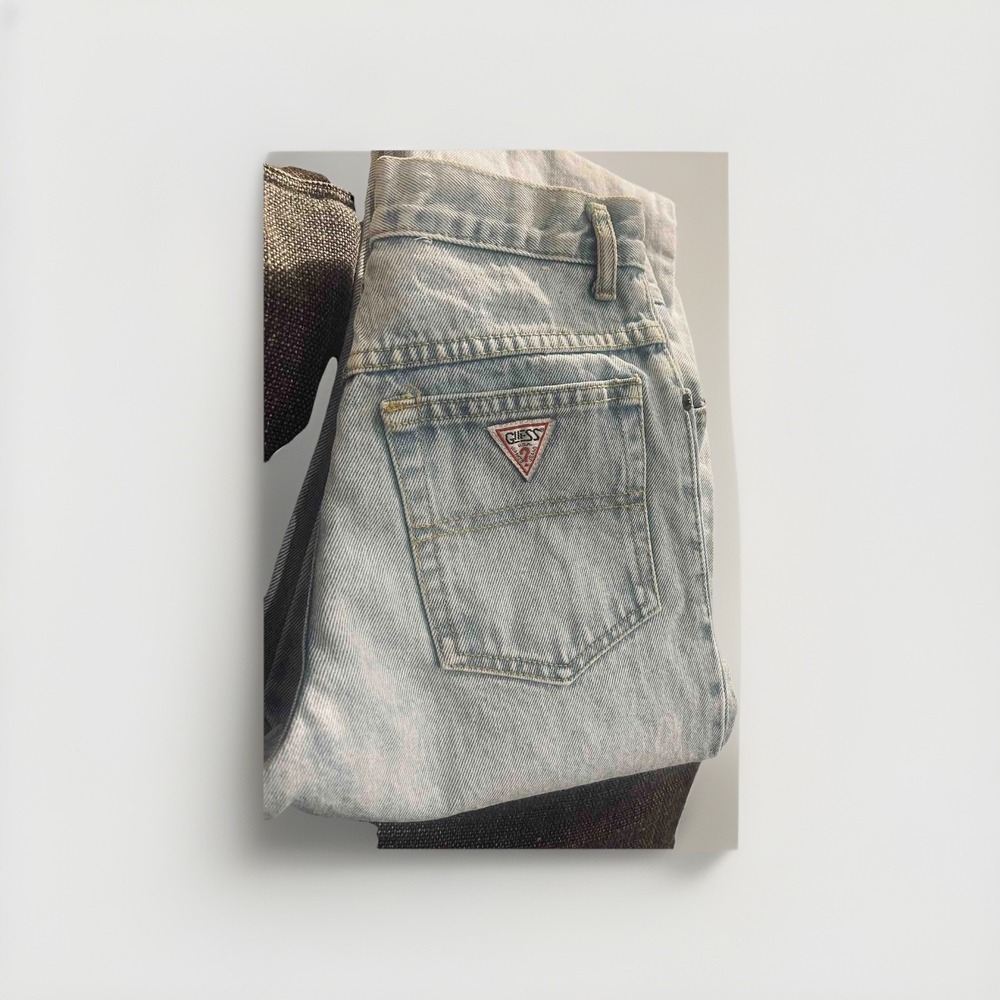 Vintage Guess Georges Marciano Jeans High Rise Tapered Ankle Zip 90s Y2K USA